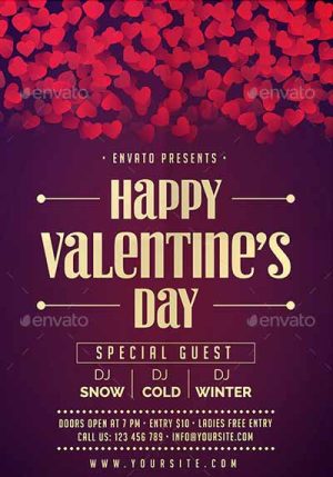 Valentines Party Event Flyer Template