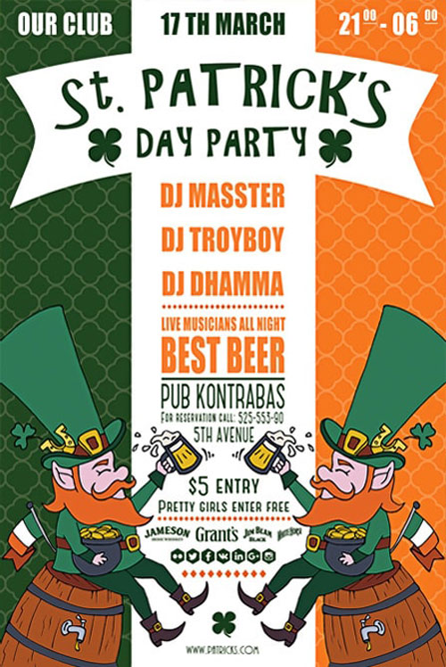 Saint Patrick’s Day Free Flyer Template