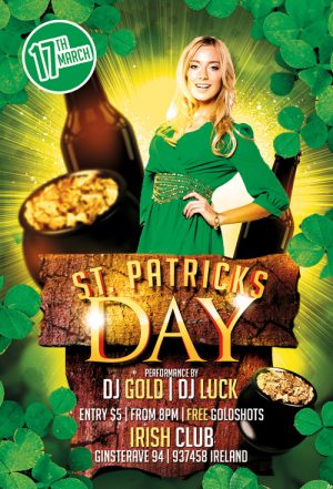 St. Patricks Day Party Free Flyer Template