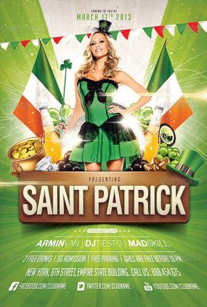 Saint Patricks Day Party Flyer Template
