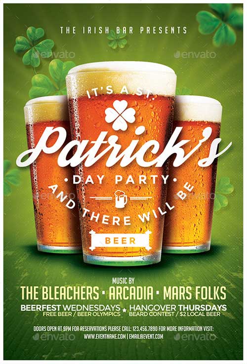 St. Patrick's Day Flyer Design Template