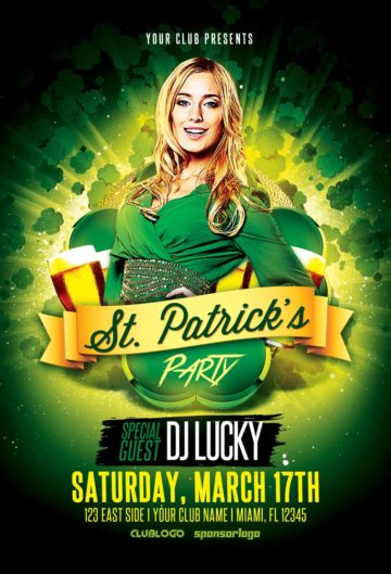 St. Patrick’s Party Flyer Template
