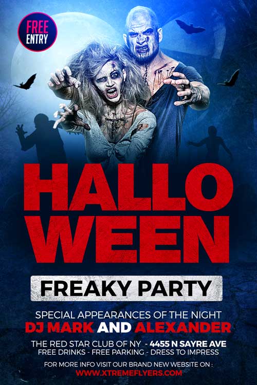 Halloween Party Flyer Template Free from ffflyer.com