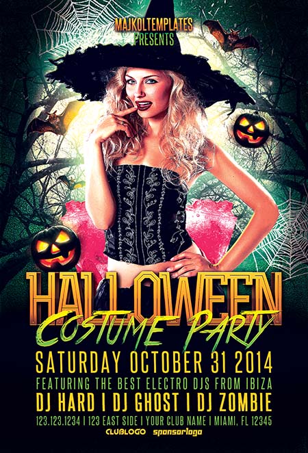 Halloween Costume Event Flyer Template