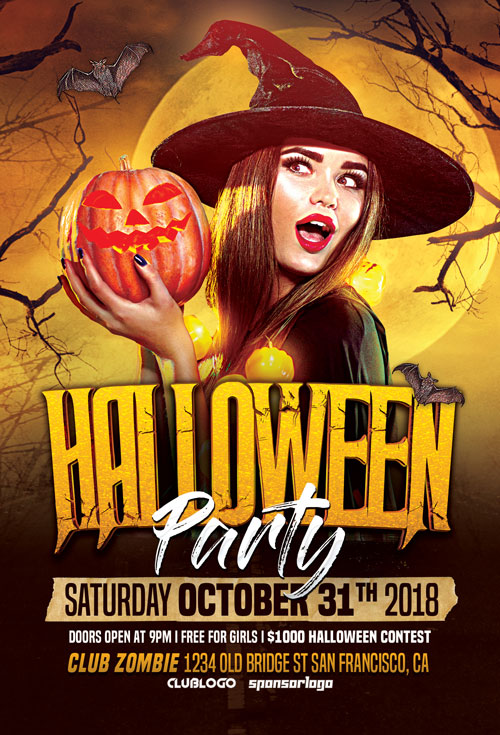 Halloween Party Vol 2 Flyer Template