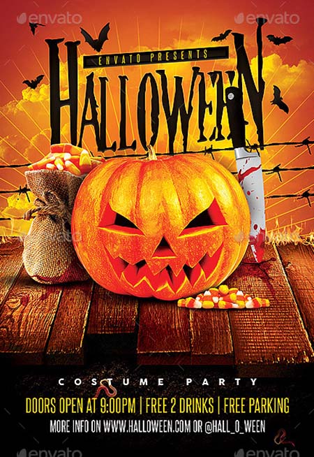 Halloween Party Night Template