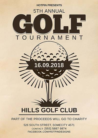 5th Annual Golf Tournament Flyer Template