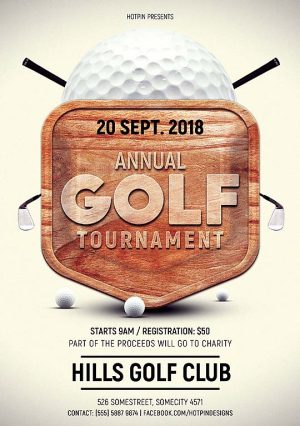 Annual Golf Club Tournament Flyer Template