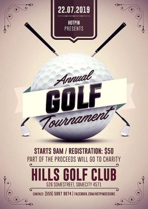 Golf Club Tournament Flyer Template