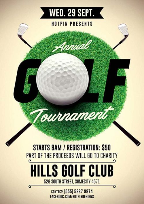 Golf Tournament Event Flyer Template - Download Flyer - FFFLYER