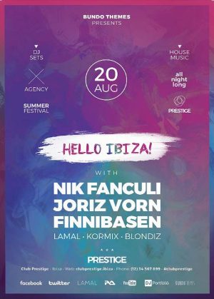 Hello Ibiza Club Flyer Template