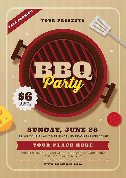 BBQ Party Event Flyer Template