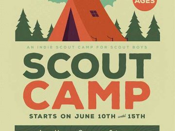 Scout Camp Event Flyer and Poster Template