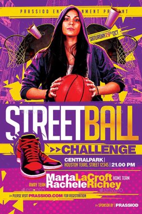 Streetball Challenge Flyer Template