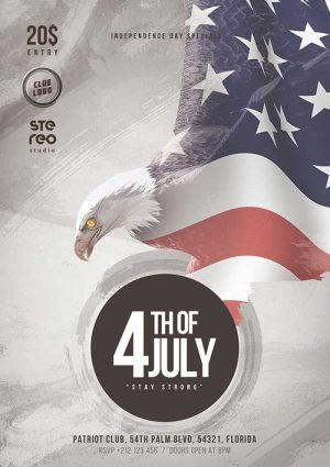 4th of July Celebration Flyer Template