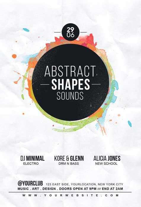 Abstract Music Sound Flyer Template