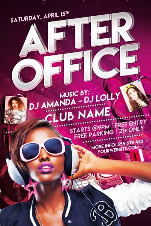 After Office Free Party Flyer Template