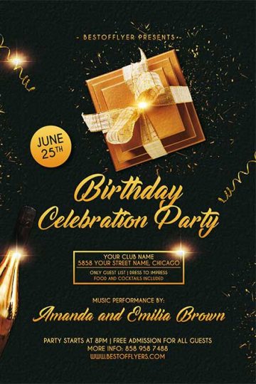 Download Birthday Flyer Templates For Photoshop On Ffflyer Com