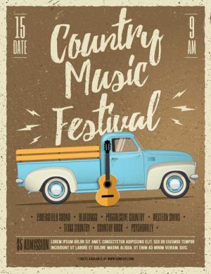 Country Western Festival Flyer Template
