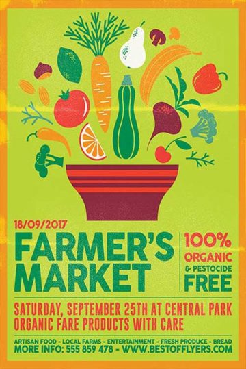 Farmers Market Free Poster Template
