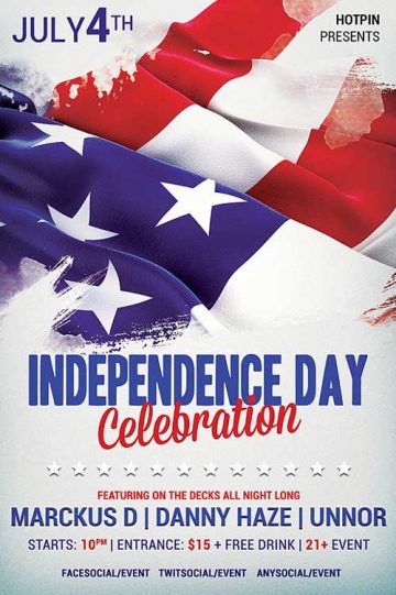 Independence Day Event Flyer Template