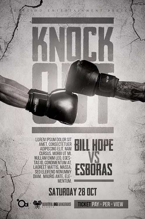 Knock Out Flyer Template