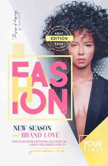 Modern Fashion Show Event Flyer Template