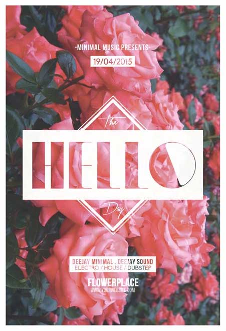 Rose Flowers Flyer Template