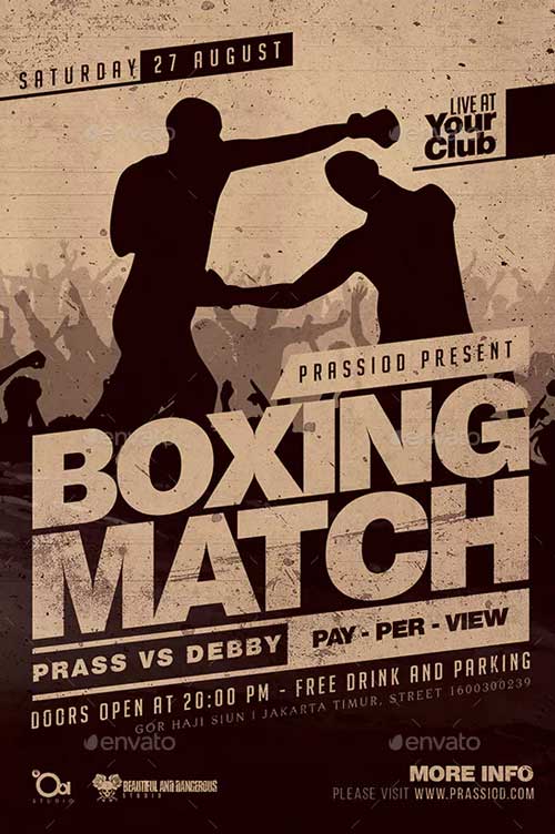 The Boxing Match Flyer Template