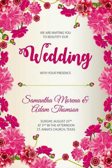 Wedding Free Flyer and Poster Template