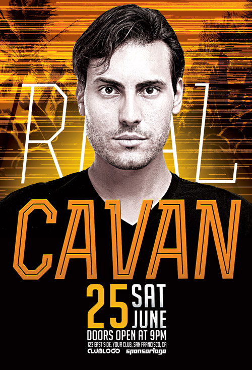 DJ Cavan Club Party Flyer Template