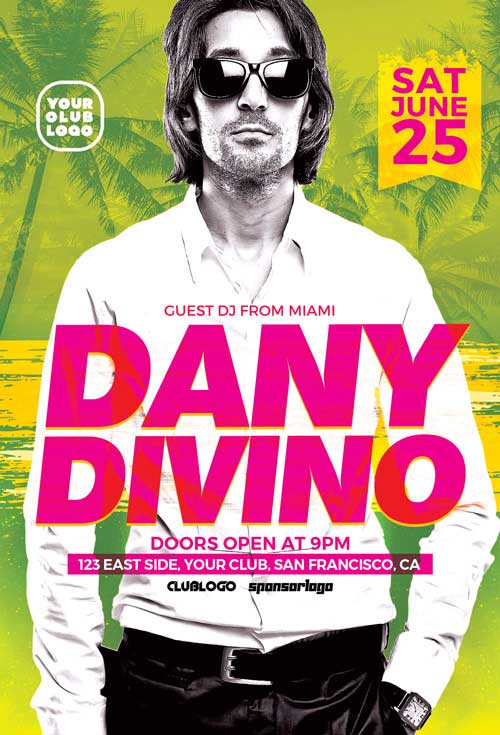 DJ Dany Club Party Flyer Template