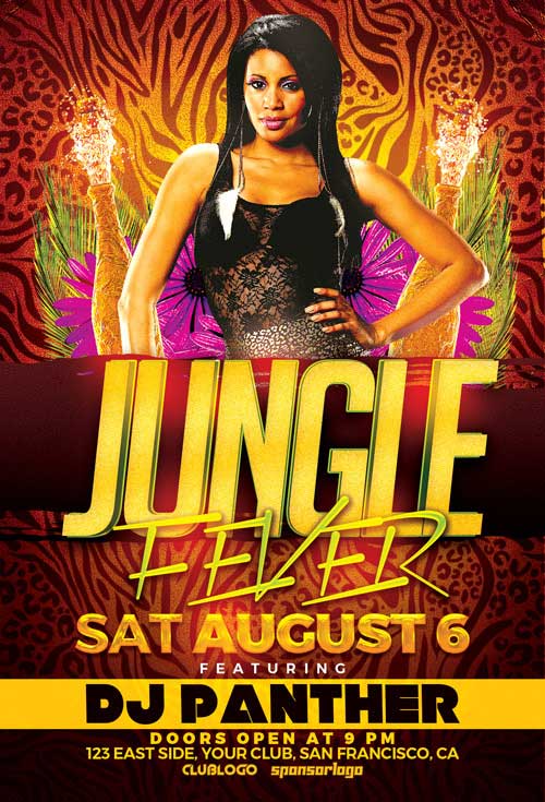 Jungle Fever Party Flyer Template