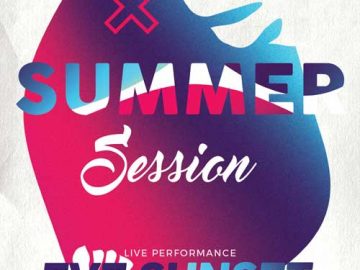 Summer Sessions Electro Party Flyer Template