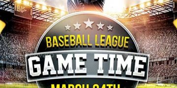 Baseball Game Time Flyer Template