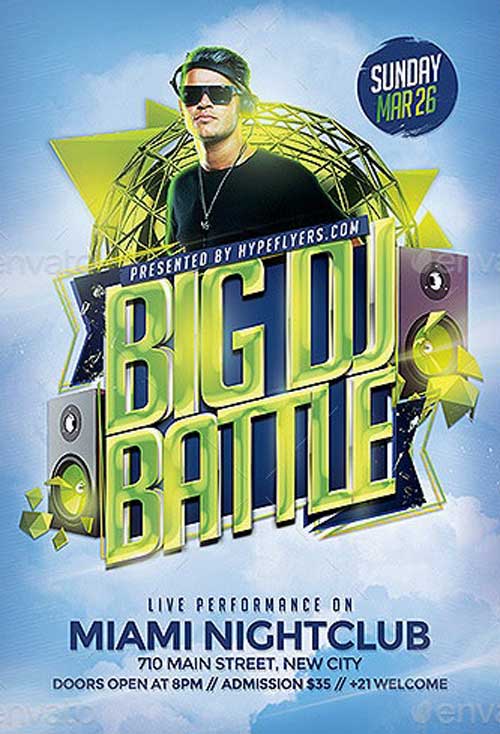DJ Battle Event Flyer Template