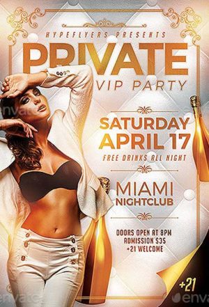 Elegant Private Party Flyer Template