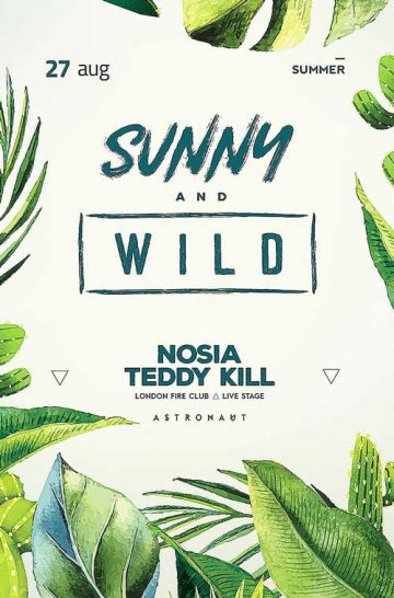 Sunny and Wild Party Flyer and Poster Template