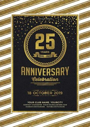 Anniversary Party Event Flyer Template