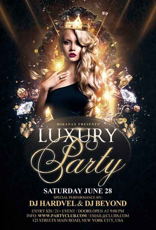 Luxury Night Event Flyer Template