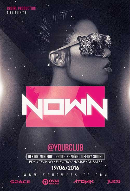 Nown Electro Party Flyer Template