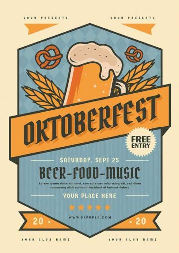 Oktoberfest Flyer and Poster Template
