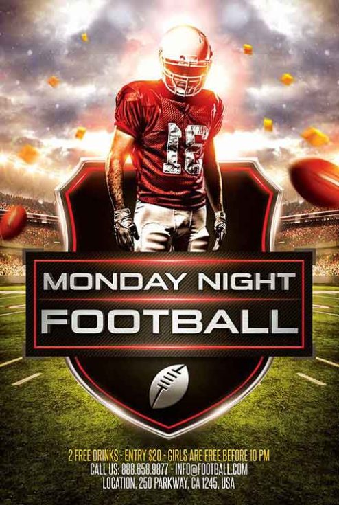 Superbowl Football Flyer Template - Download Football Sports Flyer ...