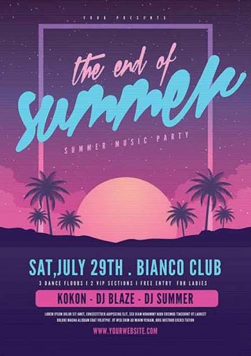 The End of Summer Flyer Template