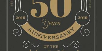 Vintage Anniversary Event Flyer Template