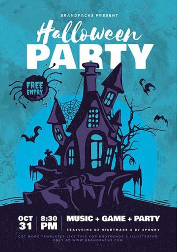 Halloween Party Flyer and Poster Template
