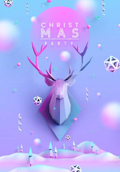 Soft Christmas Poster Template