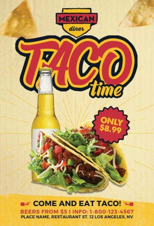 Taco Time Flyer Template