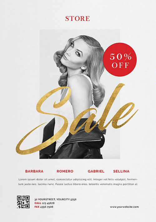 Fashion Sale Flyer and Instagram Template