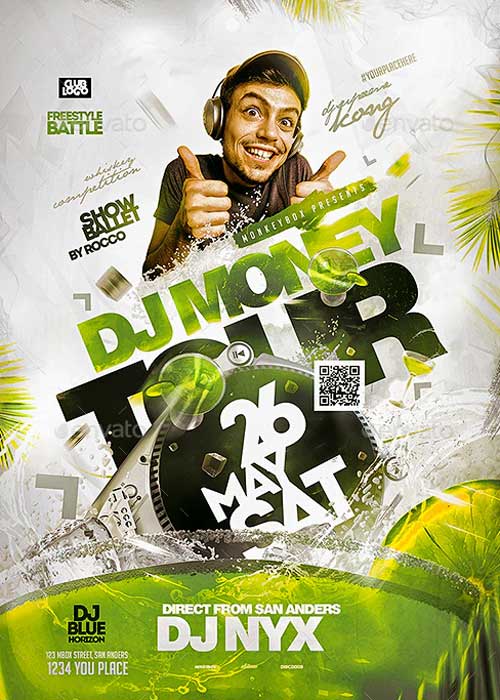 DJ Party Club Event Flyer Template